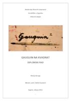 prikaz prve stranice dokumenta Gauguin na kvadrat